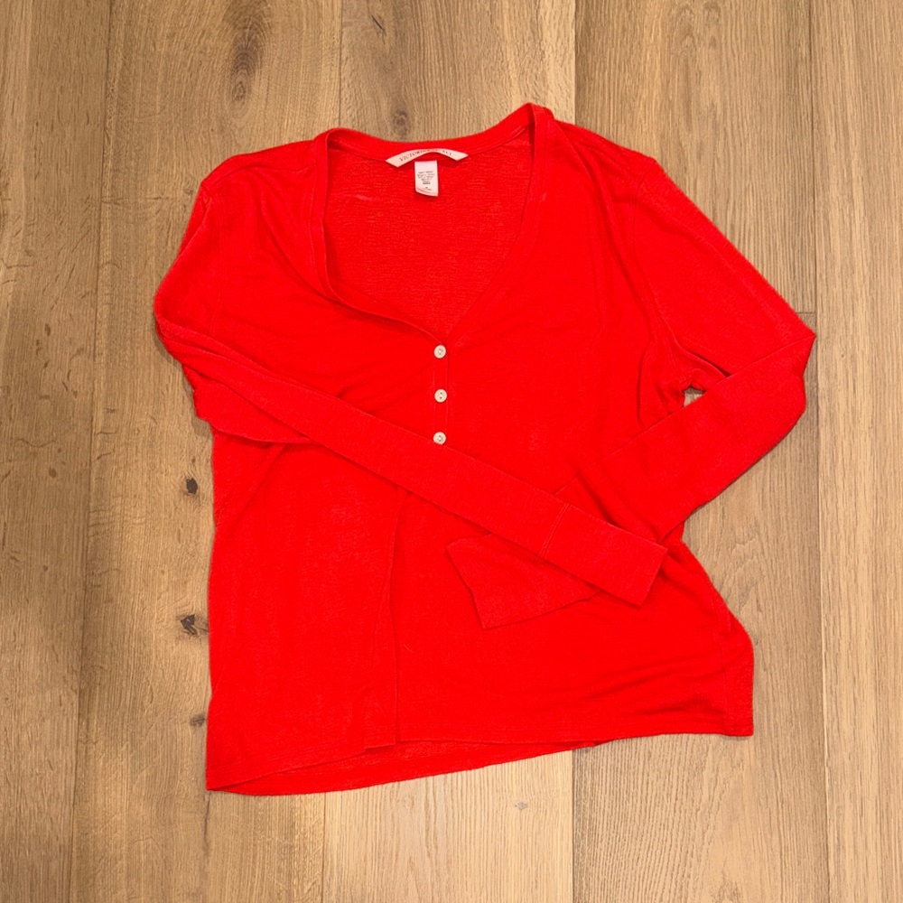 Victoria's Secret Red Long Sleeve Top